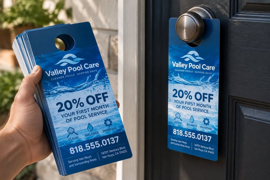 Door Hangers at The Printing House in Encino