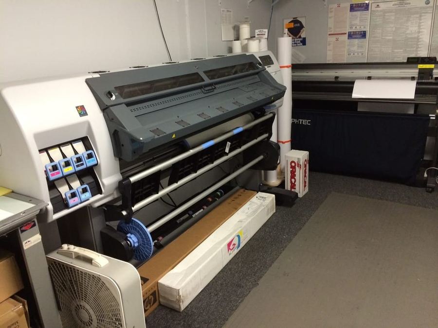 Wide format press run, printed at The Printing House in Encino